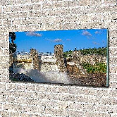 Foto obraz szkło akryl Zapora wodna