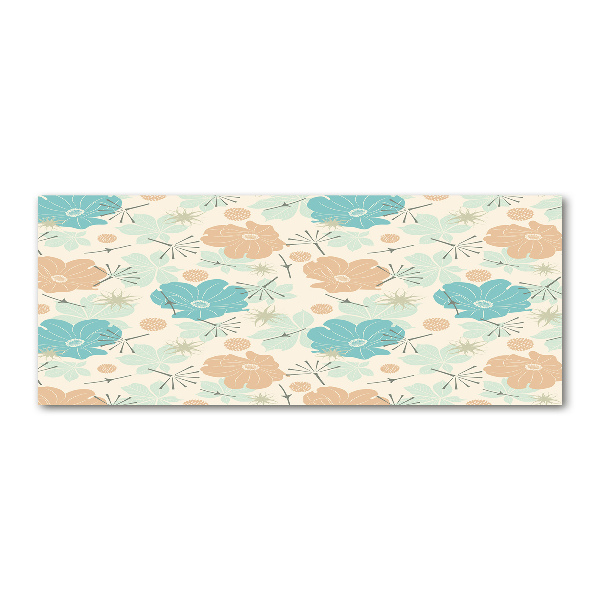 Schilderij op acrylglas Bloemenpatroon