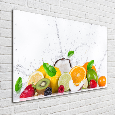 Schilderij op acrylglas Fruit en water