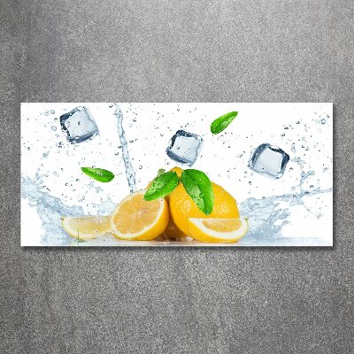 Plexiglas schilderij Citroenen met ijs