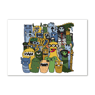 Schilderij op acrylglas Gekke monsters