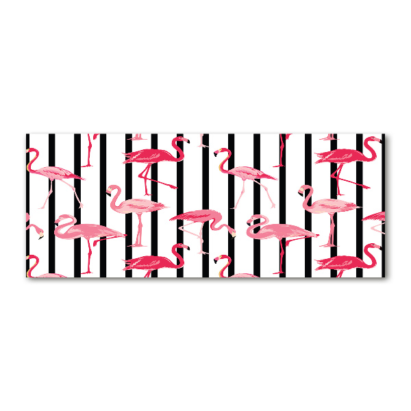Plexiglas foto Gestreepte flamingo's