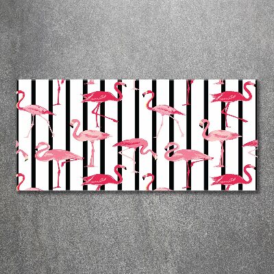 Plexiglas foto Gestreepte flamingo's
