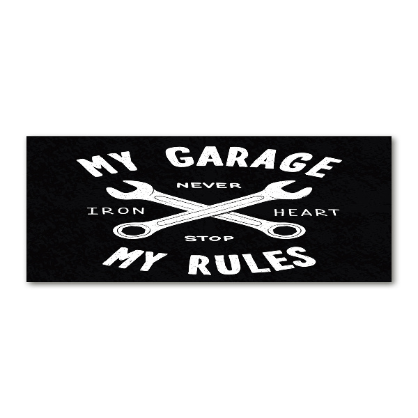 Plexiglas schilderij Mijn garage