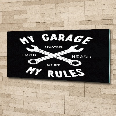 Plexiglas schilderij Mijn garage