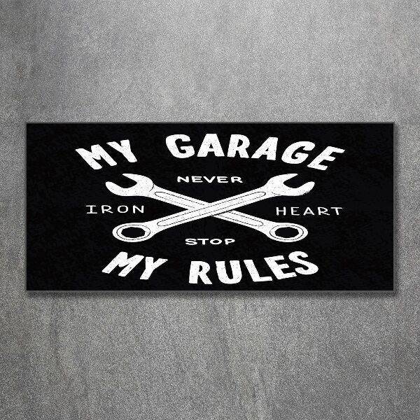 Plexiglas schilderij Mijn garage