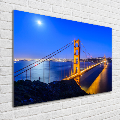 Schilderij op acrylglas San Francisco-brug