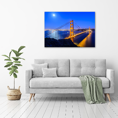 Schilderij op acrylglas San Francisco-brug