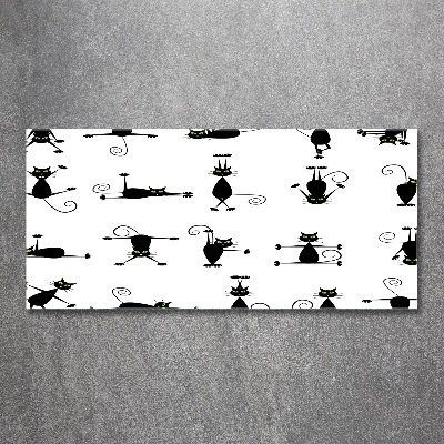 Schilderij op acrylglas Illustratie van katten