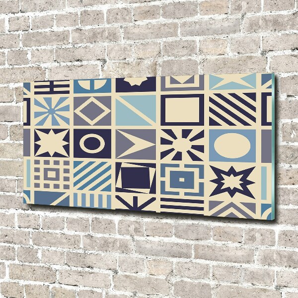 Foto obraz szkło akryl Geometryczne tło