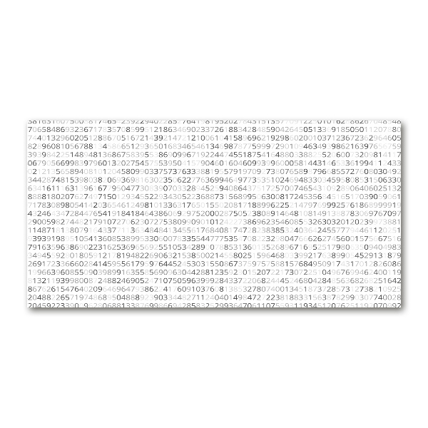 Plexiglas schilderij Binaire code