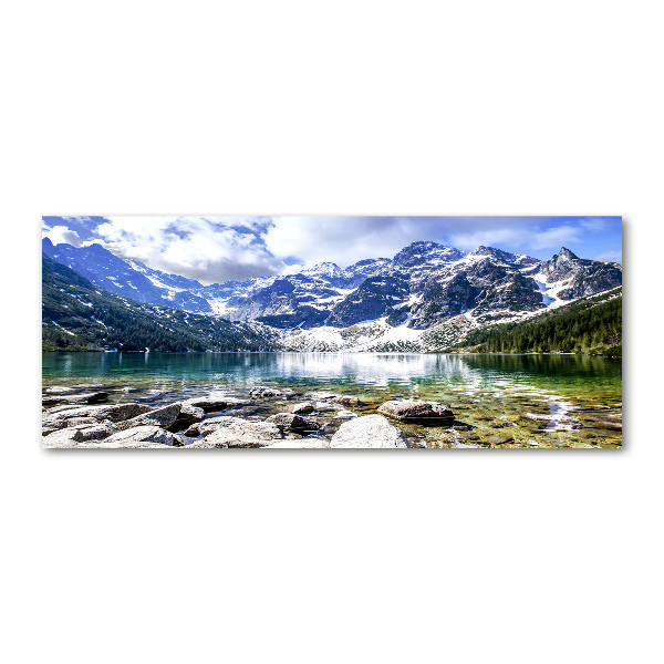 Foto obraz szkło akryl Morskie oko Tatry