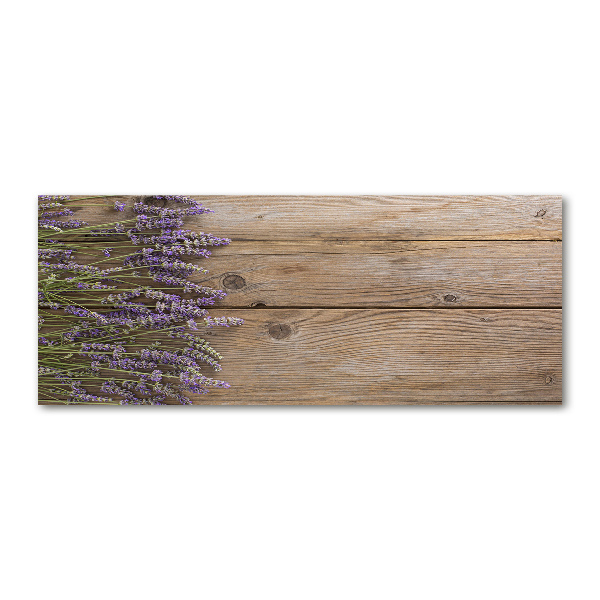 Foto plexiglas Lavendel op hout