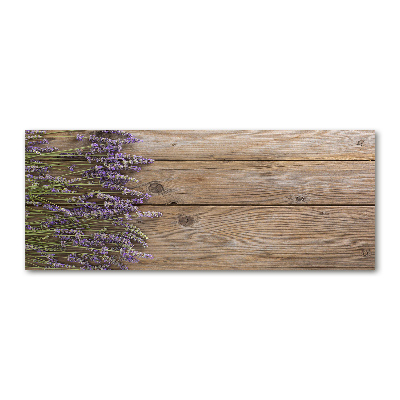 Foto plexiglas Lavendel op hout
