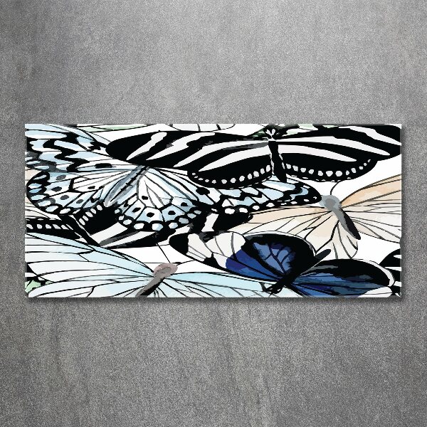 Foto in plexiglas Vlinders en bloemen