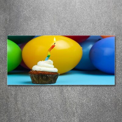 Foto in plexiglas Verjaardagscupcake