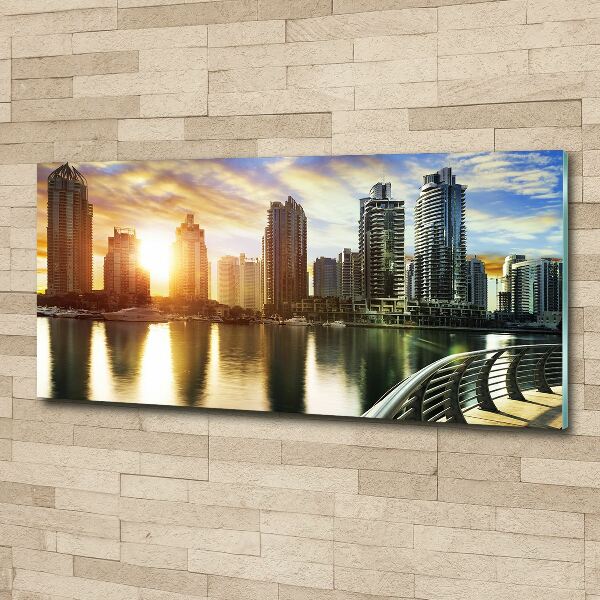 Plexiglas schilderij Zonsondergang in Dubai