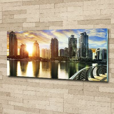 Plexiglas schilderij Zonsondergang in Dubai