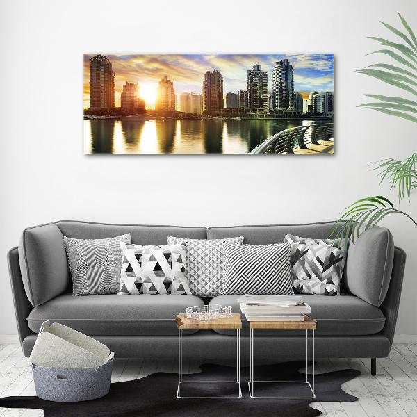 Plexiglas schilderij Zonsondergang in Dubai