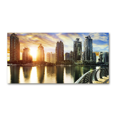 Plexiglas schilderij Zonsondergang in Dubai
