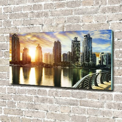 Plexiglas schilderij Zonsondergang in Dubai