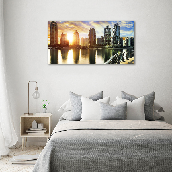 Plexiglas schilderij Zonsondergang in Dubai
