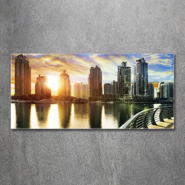 Plexiglas schilderij Zonsondergang in Dubai