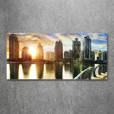 Plexiglas schilderij Zonsondergang in Dubai