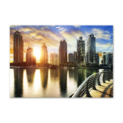 Plexiglas schilderij Zonsondergang in Dubai