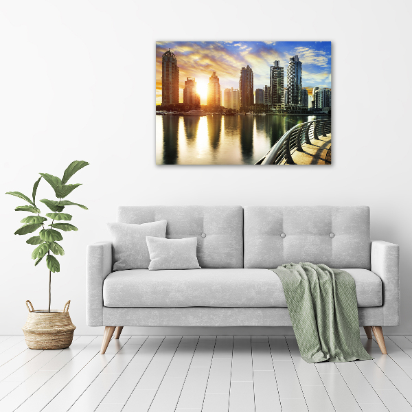 Plexiglas schilderij Zonsondergang in Dubai