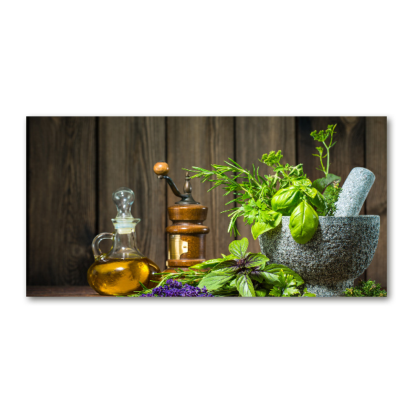 Plexiglas foto Kruiden in een vijzel