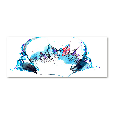 Plexiglas schilderij Geluiden van de stad