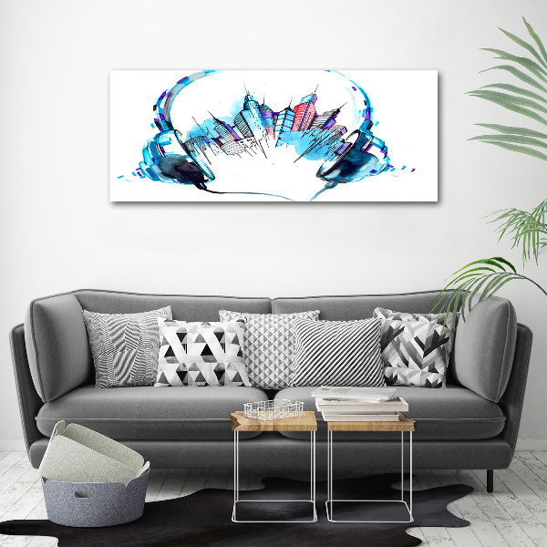 Plexiglas schilderij Geluiden van de stad