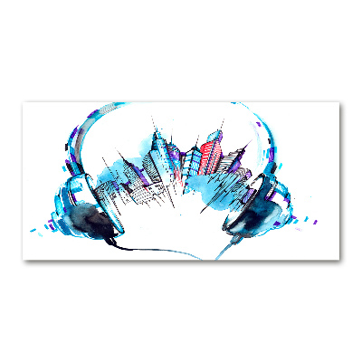 Plexiglas schilderij Geluiden van de stad