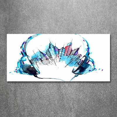 Plexiglas schilderij Geluiden van de stad