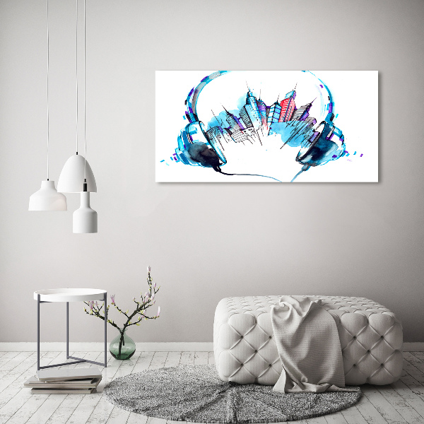 Plexiglas schilderij Geluiden van de stad