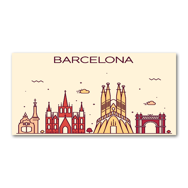 Foto op plexiglas De inscriptie Barcelona