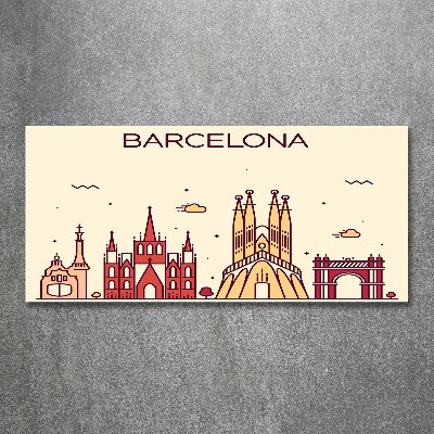 Foto op plexiglas De inscriptie Barcelona