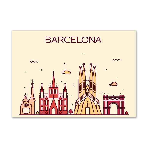 Foto op plexiglas De inscriptie Barcelona