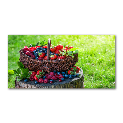 Foto obraz akryl Kosz owoców leśnych