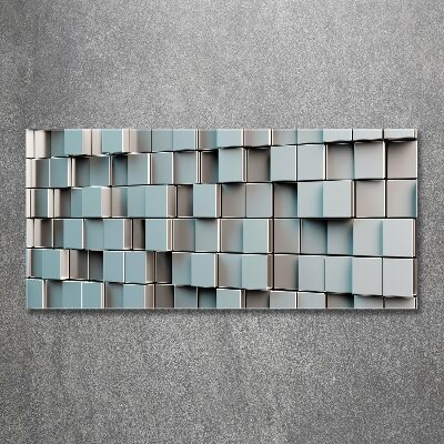 Foto plexiglas Muur van kubussen