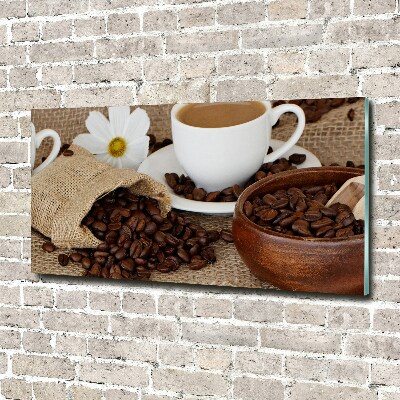 Foto op plexiglas Koffie met melk