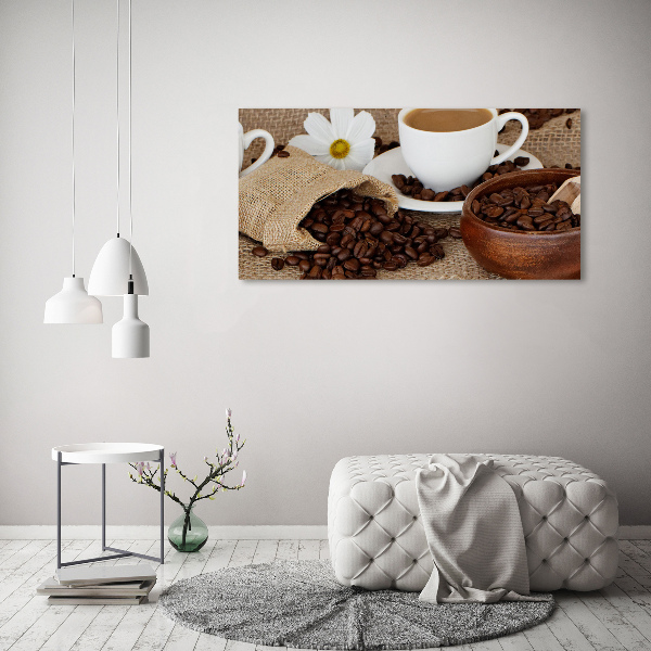 Foto op plexiglas Koffie met melk