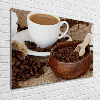 Foto op plexiglas Koffie met melk