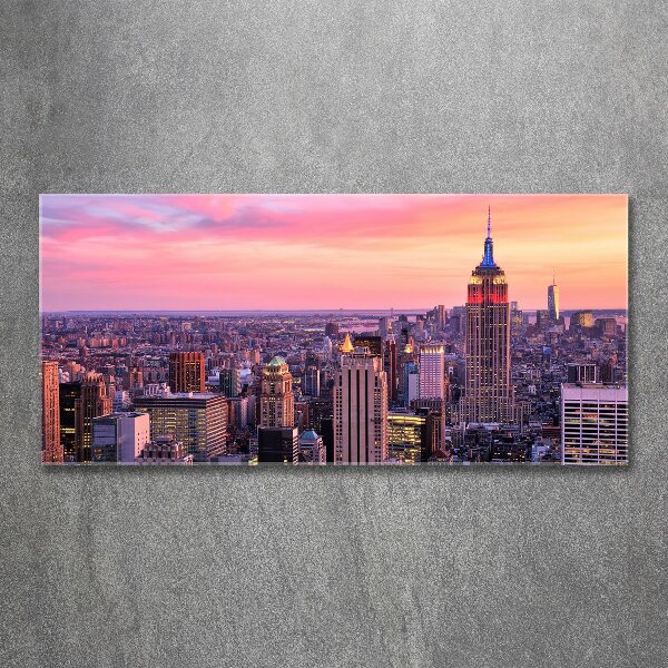 Schilderij op acrylglas New York West