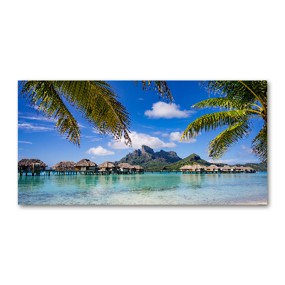 Plexiglas foto Palmbomen in Bora Bora