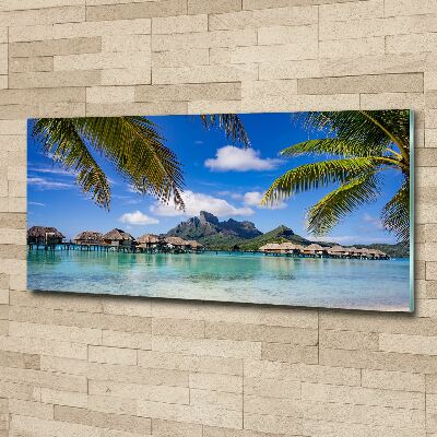 Plexiglas foto Palmbomen in Bora Bora