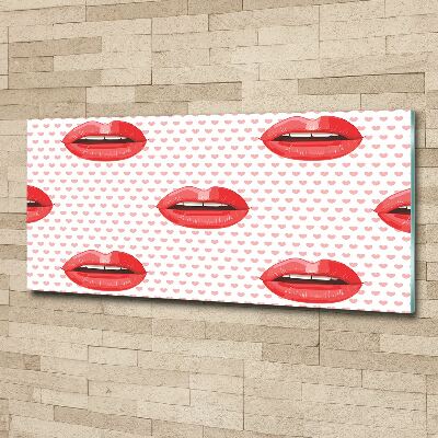 Foto plexiglas Rode lippen