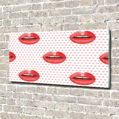 Foto plexiglas Rode lippen