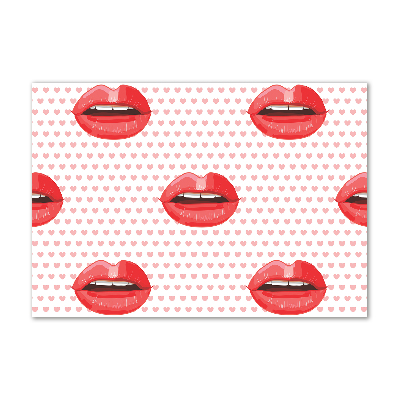 Foto plexiglas Rode lippen